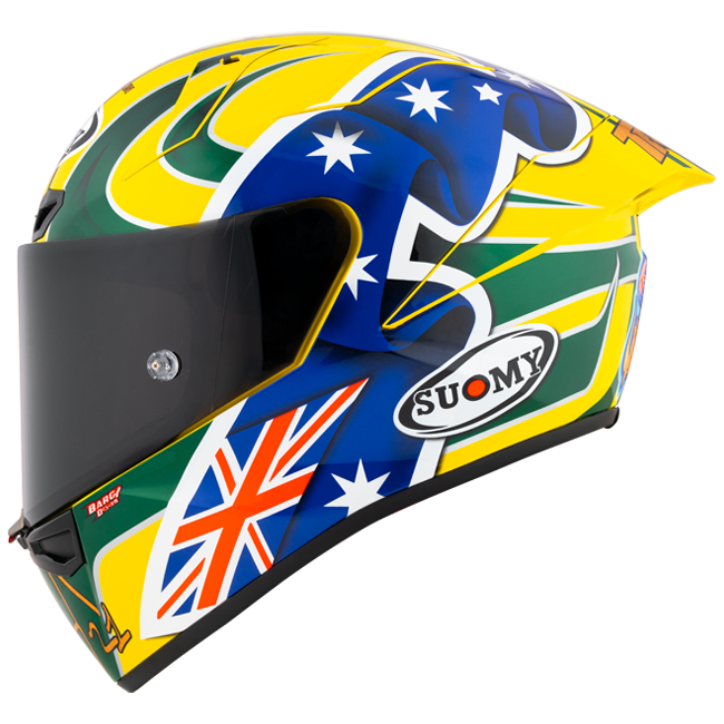 Suomy S1-XR GP full-face helmet in Troy Bayliss Replica 2005 gloss livery