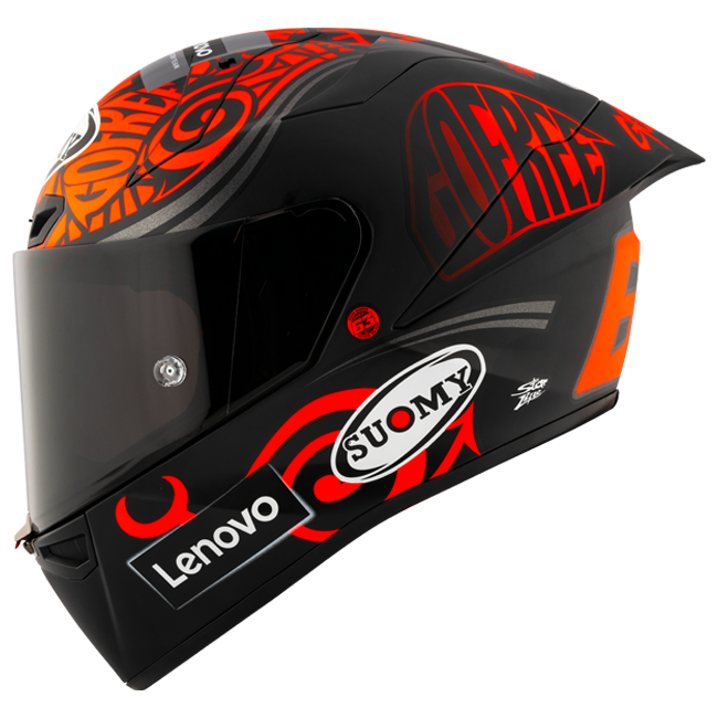 Suomy S1-XR GP Francesco Pecco Bagnaia Replica 2024 full-face racing helmet matte finish