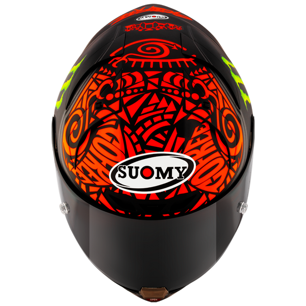 Suomy S1-XR GP full-face helmet in Francesco Pecco Bagnaia Monster Replica 2024 matte livery