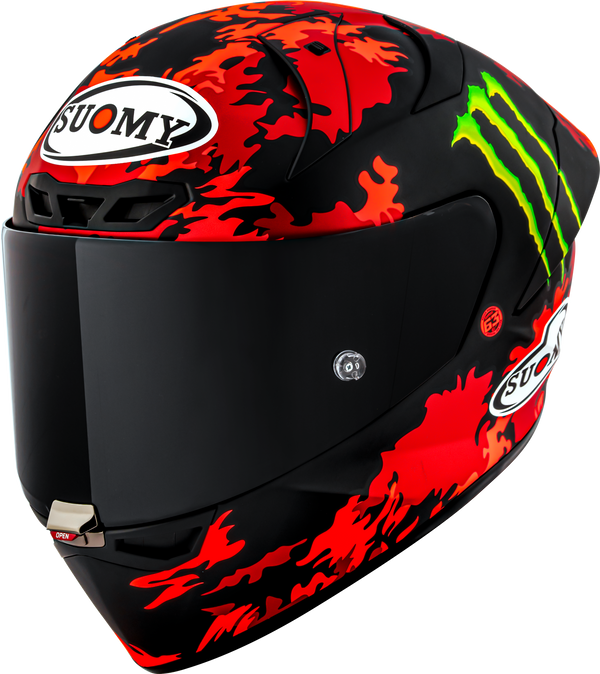 Suomy S1-XR GP helmet Pecco Bagnaia Monster Replica 2025 matte finish K6SX0017