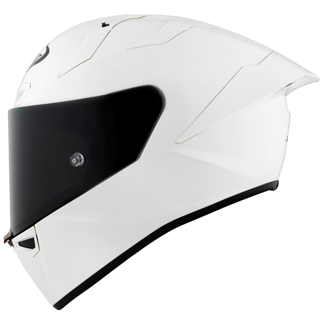 Suomy S1-XR GP full-face racing helmet in plain gloss white