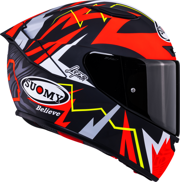 Suomy Track-1 full-face helmet matte red Sam Lowes Replica 2025