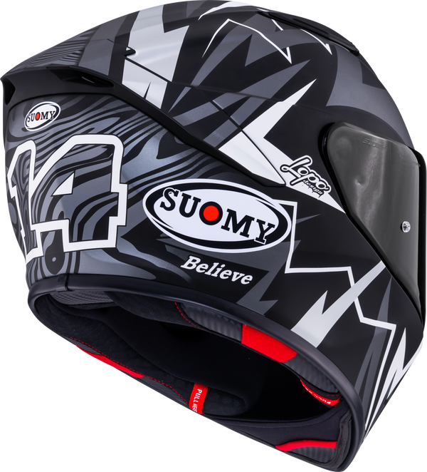 Suomy Track-1 Sam Lowes Replica 2025 Winter Edition matte full-face helmet K6T10021