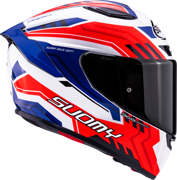 Suomy Track-1 full-face helmet Framework White Red Blue K6T10023