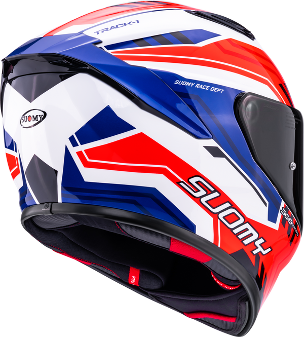 Suomy Track-1 full-face helmet Framework White Red Blue K6T10023