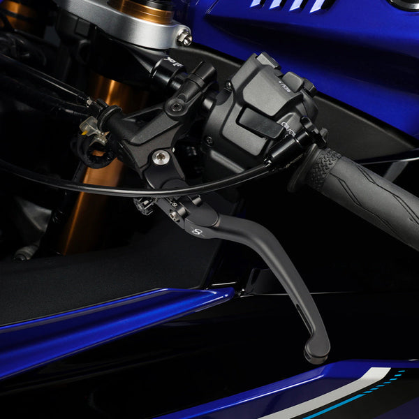 Bonamici Racing LC270 adjustable clutch lever for Yamaha YZF-R9 2025-2026, anodised aluminium