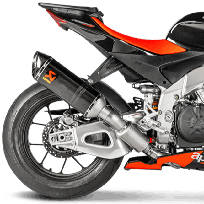 Akrapovic stainless steel link pipe with resonator for Aprilia RSV4 1100 Factory 2021–2026