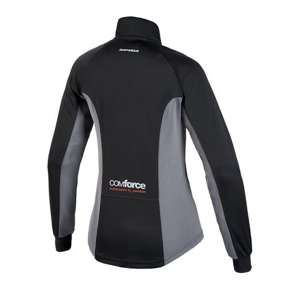Spidi Thermo Chest women's motorcycle base layer top in black and anthracite L73172