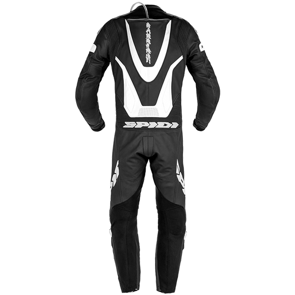 Spidi Laser Pro perforated leather one-piece race suit men's black and white Y154011