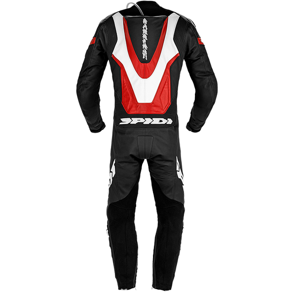 Spidi Laser Pro Perforated one-piece leather race suit in red, men's, part Y154014