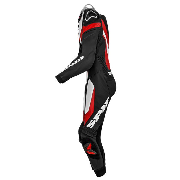 Spidi Laser Pro Perforated one-piece leather race suit in red, men's, part Y154014