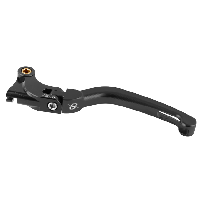 Bonamici Racing LC150 folding clutch lever for Yamaha YZF-R3 in anodised aluminium
