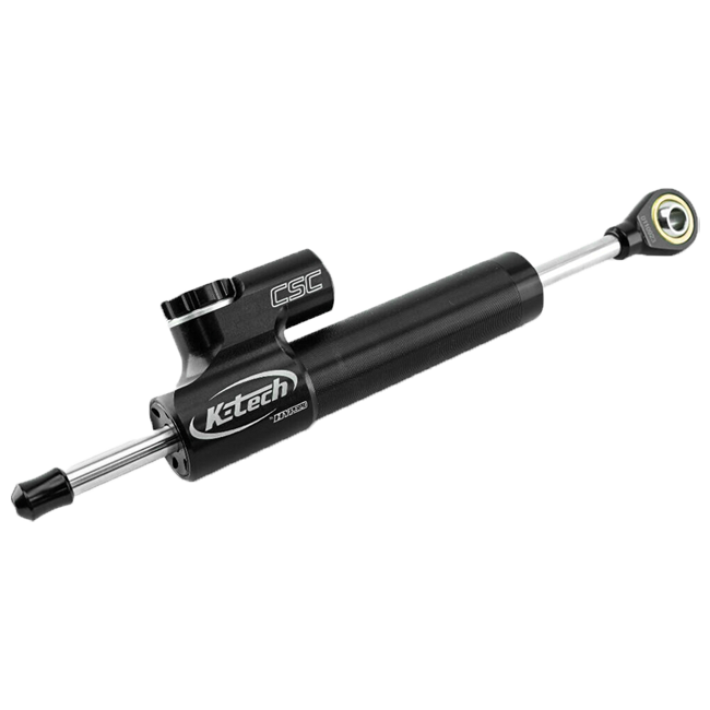 K-Tech S075 CSC steering damper black kit for Kawasaki ZX-4RR 2023–2026