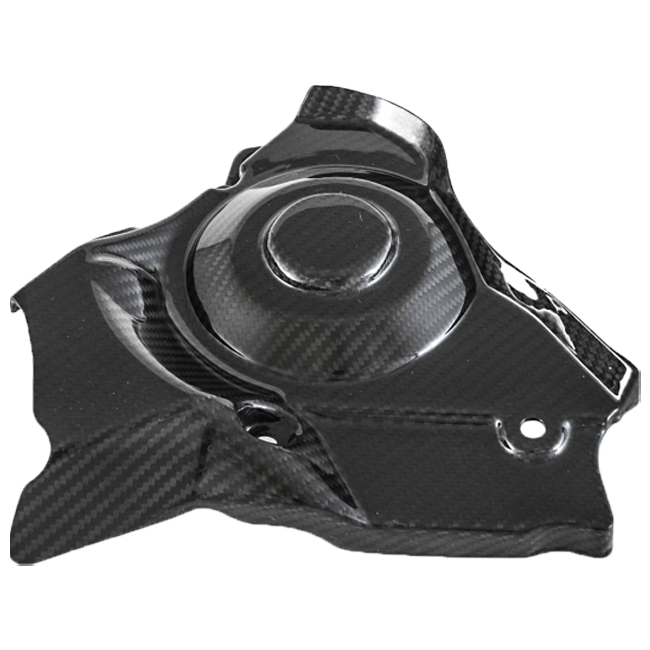 Fullsix carbon sprocket cover for Aprilia RSV4 RR RF 1100 Factory 2009–2020, 245 twill weave