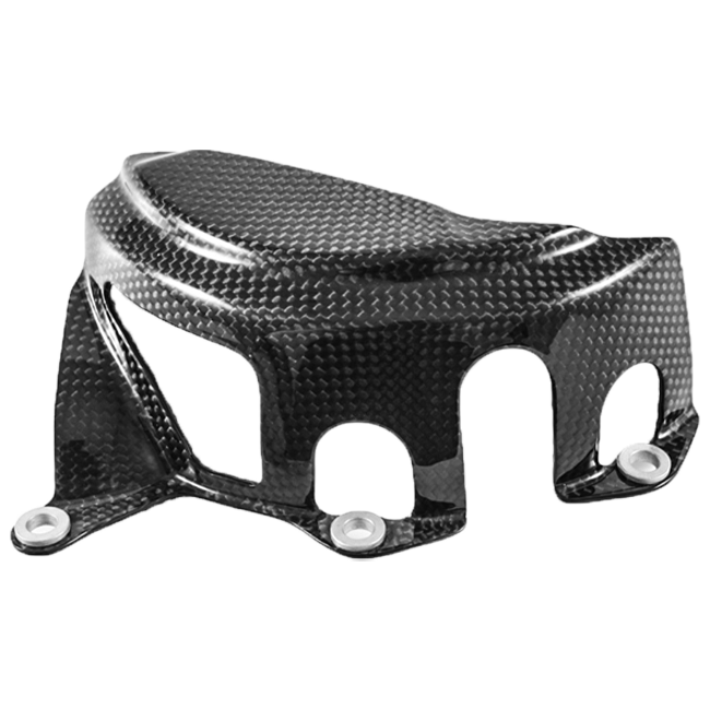 Fullsix carbon alternator cover for Ducati Panigale 1199 in glossy finish