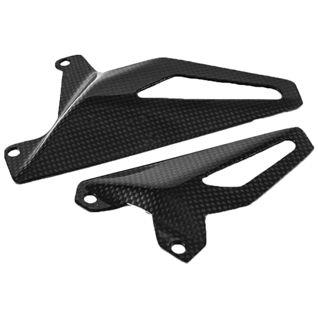 Fullsix Carbon Open Heel Guards for Ducati Panigale V4/S/R — carbon fibre set