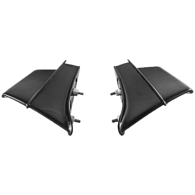 Fullsix carbon winglets for Ducati Panigale V4/S/R 2019-2021 in glossy 200 plain weave
