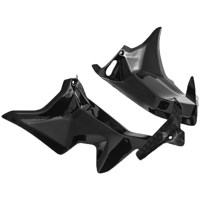 Fullsix carbon fibre wind channel cover set for Ducati Panigale V4/S 2025-2026, 200 Plain weave