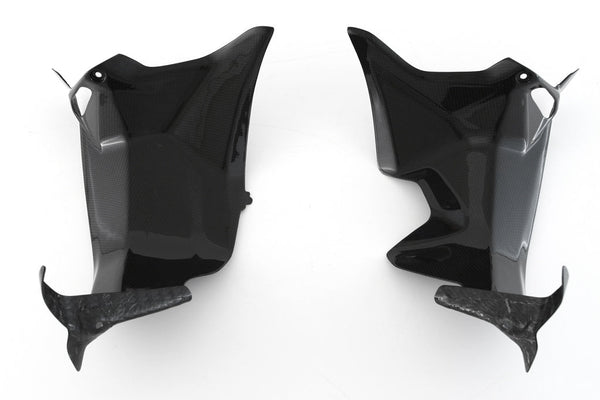 Fullsix carbon fibre wind channel cover set for Ducati Panigale V4/S 2025-2026, 200 Plain weave