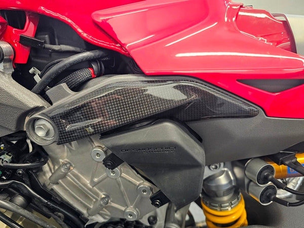 Fullsix carbon rear frame covers set for Ducati Panigale V4/S 2025-2026