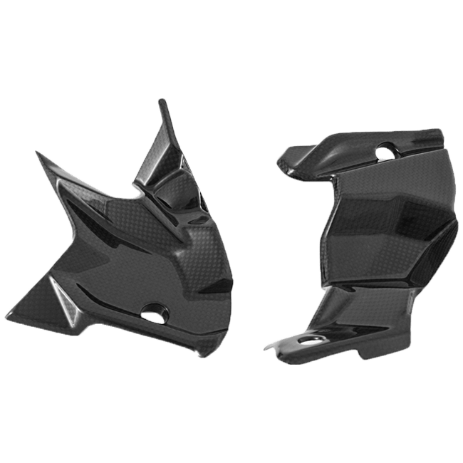 Fullsix carbon electronics cover set for Ducati Panigale V4/S 2025-2026, glossy finish