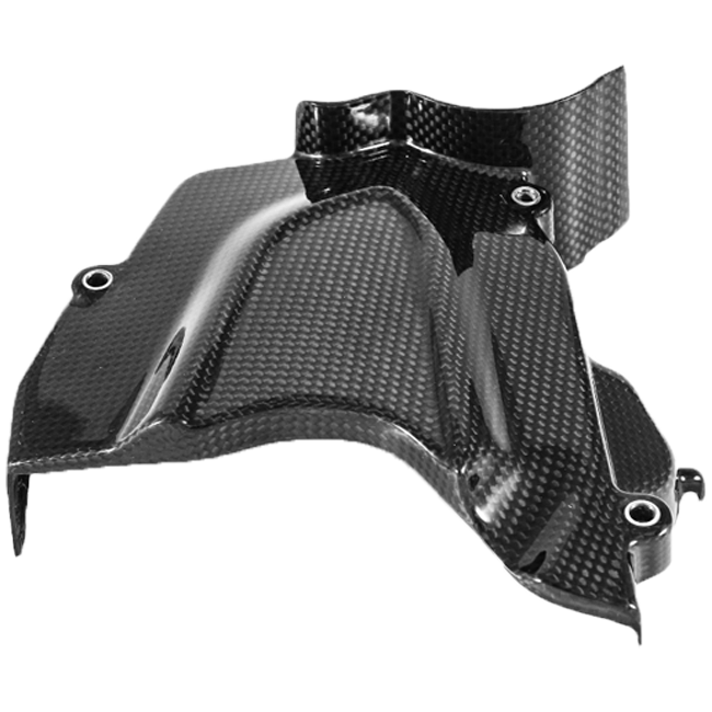 Fullsix carbon sprocket cover for MV Agusta F3 675/800 in gloss plain weave