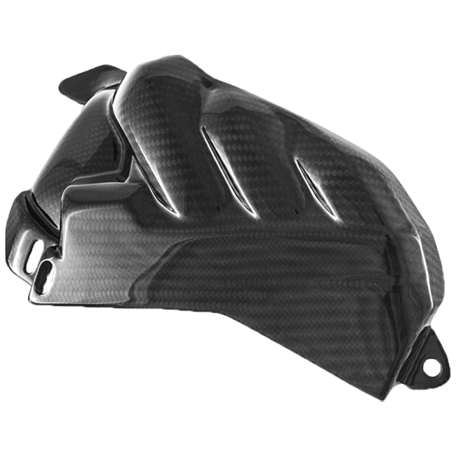 Fullsix carbon electronics cover for Yamaha YZF-R1/M RN65 2020-2026 – 245 Twill weave
