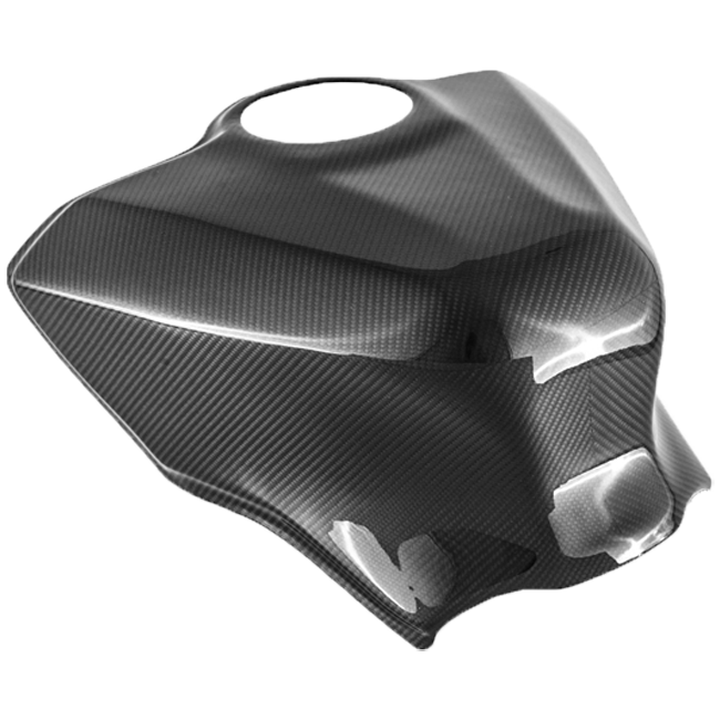 Fullsix carbon tank cover for Yamaha YZF-R1/M 2015-2026 in 245 Twill glossy finish