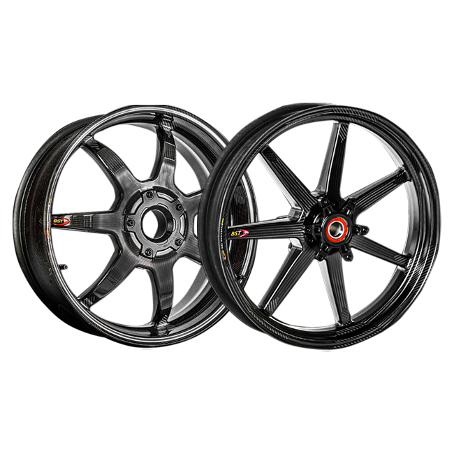 BST MAMBA 7 TEK carbon fibre wheel set for Ducati Panigale V2 955 2020–2024