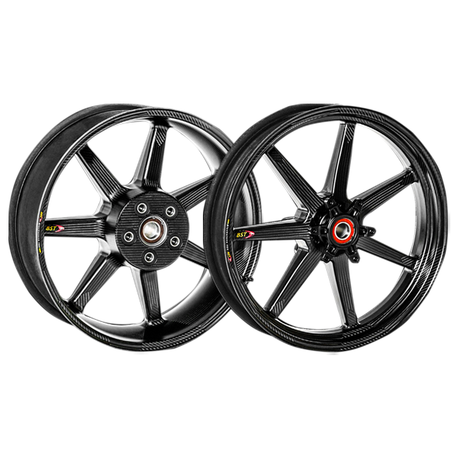 BST Mamba 7 TEK carbon wheel set for Aprilia RSV4 1100 Factory