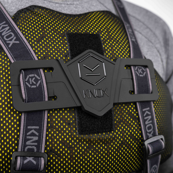 Knox Micro-Lock Chest Protector in black, men's, CE Level 1 certified