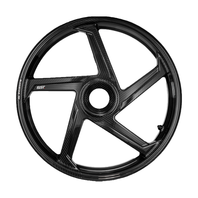 BST STAR TEK carbon rear wheel for Ducati Panigale 1299/S in gloss carbon finish