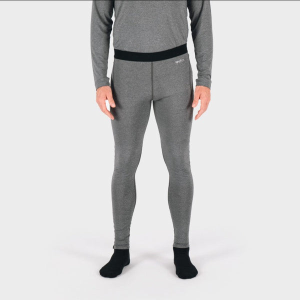 Knox Morgan Dual Active base layer bottoms in grey, unisex motorcycle underwear