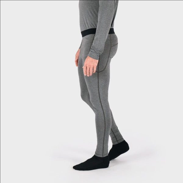Knox Morgan Dual Active base layer bottoms in grey, unisex motorcycle underwear