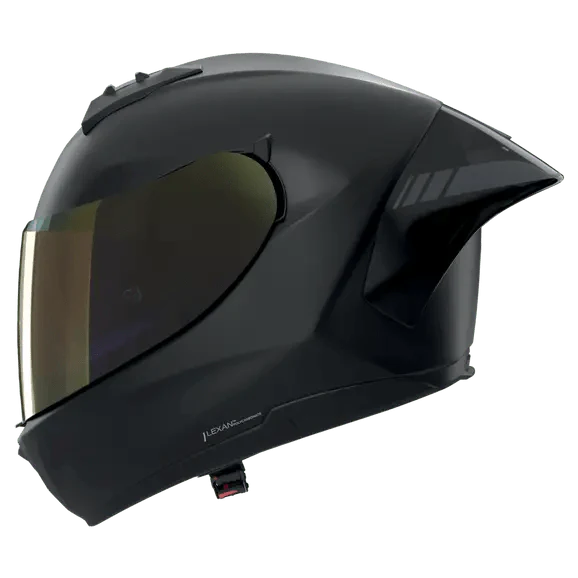 Nolan N60-6 Sport helmet Irido 334 matte black finish with iridium visor, side view