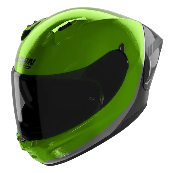 Nolan N60-6 Sport Verniciatura Speciale full-face helmet in metallic green, black and anthracite, colour 351