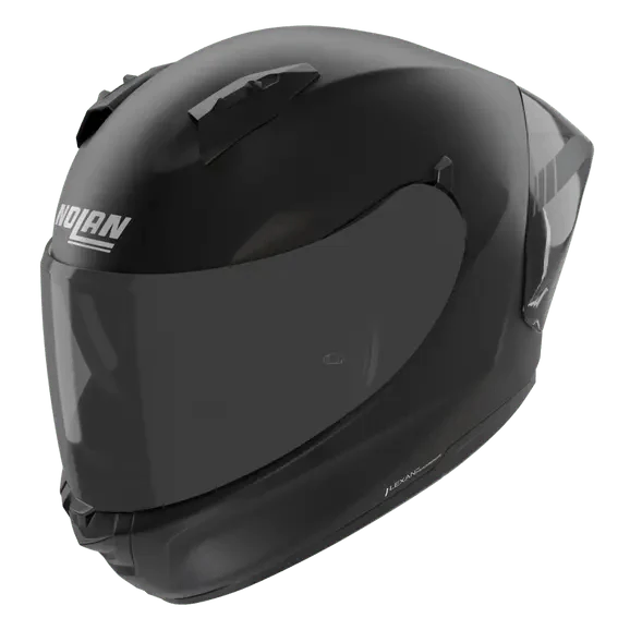 Nolan N60-6 Sport Argento 333 full-face helmet in matte black and silver with metallic silver visor