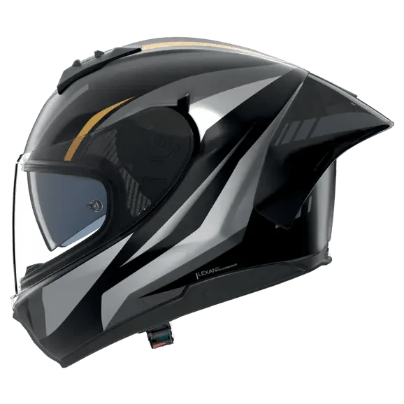 Nolan N60-6 Sport full-face helmet in Lesmo 354 black, grey, anthracite and gold metal finish
