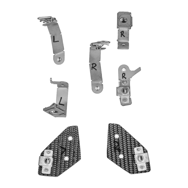 AP Carbon Line SBK fairing bracket kit for Ducati Panigale V4/S/R 2022-2024, part DU-V422S-INOX