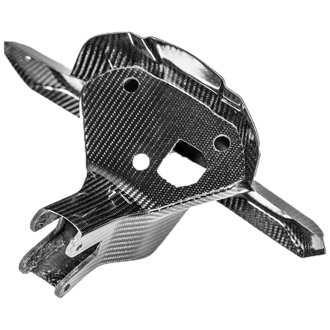 AP Carbon Line 200g twill carbon instrument bracket for Aprilia RSV4 RR 1100 Factory 2021-2025