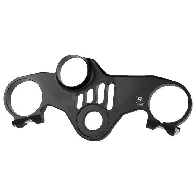 Bonamici Racing PSB1 top yoke for BMW S1000RR K46 in anodised black aluminium