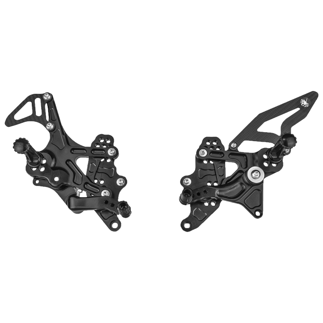 Spider Racing CNC aluminium rearset kit for Yamaha YZF-R3 2015-2026 part 10.Y44