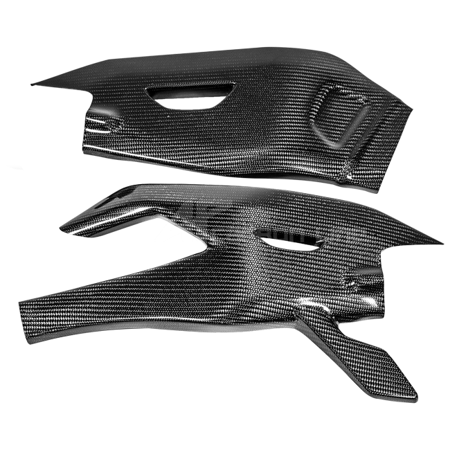 AP Carbon Line 200g twill carbon swingarm covers for Yamaha YZF-R1/M 2015-2026