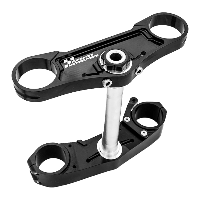 Forsaken Motorsport black anodised triple clamp for BMW S1000RR K67