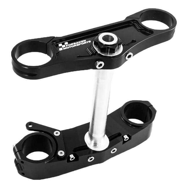 Forsaken Motorsport black anodised triple clamp for BMW S1000RR K46 2015–2018