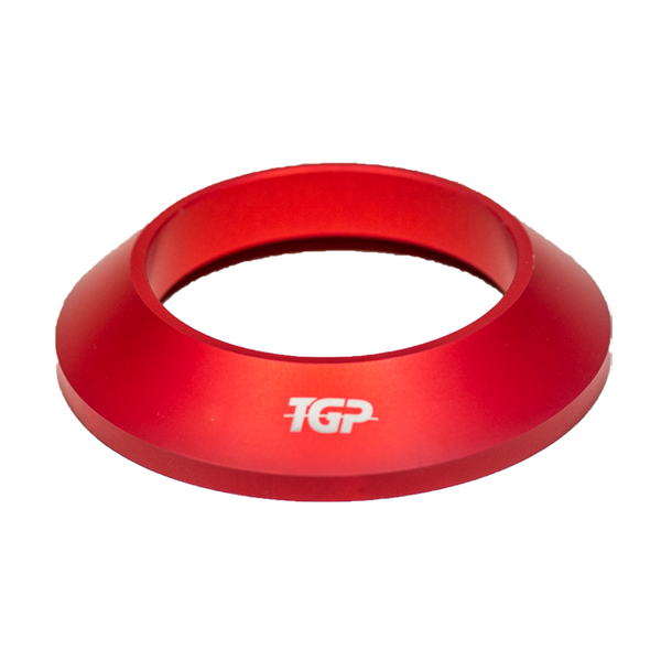 TGP MotoRacing aluminium rear wheel centring cone for Ducati Panigale V4 in anodised red