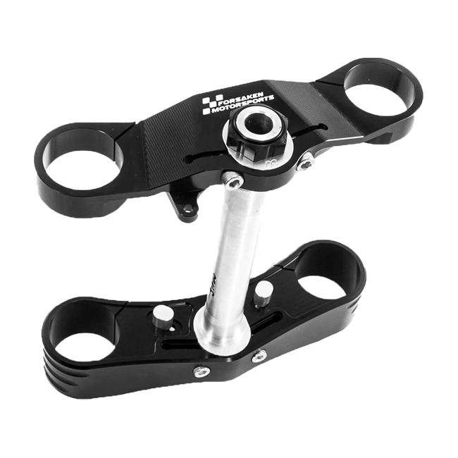 Forsaken Motorsport black anodised triple clamp for Honda CBR 600 RR 2007–2016