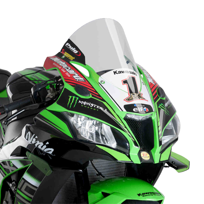 Puig R-Racer windscreen for Kawasaki ZX-10 R 2016–2020, part 9849