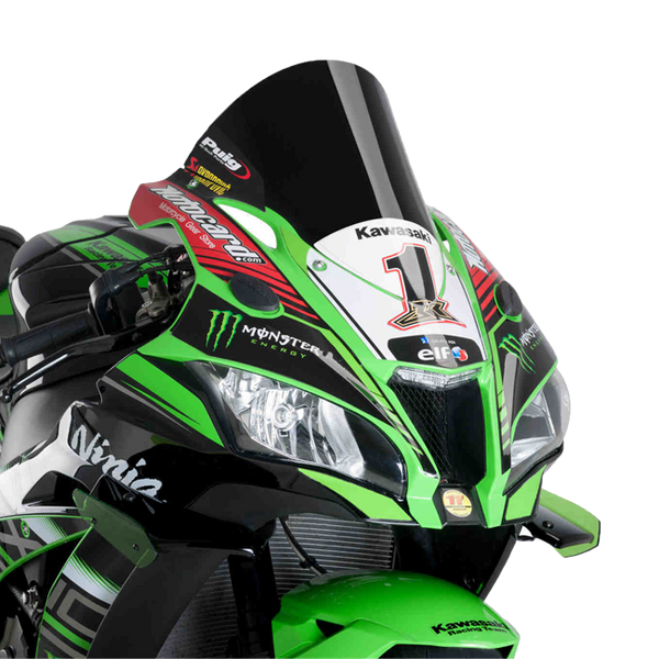 Puig R-Racer windscreen for Kawasaki ZX-10 R 2016–2020, part 9849