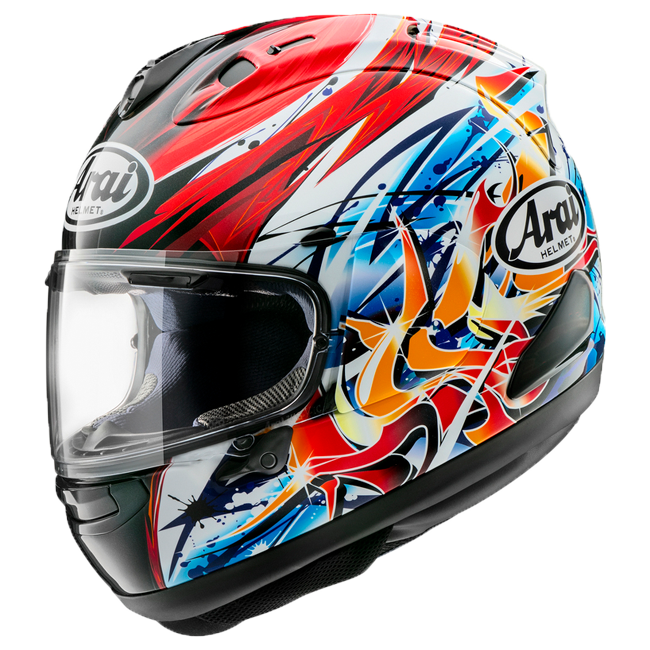 Arai RX-7V Evo helmet in Tetsuta Nagashima Replica livery